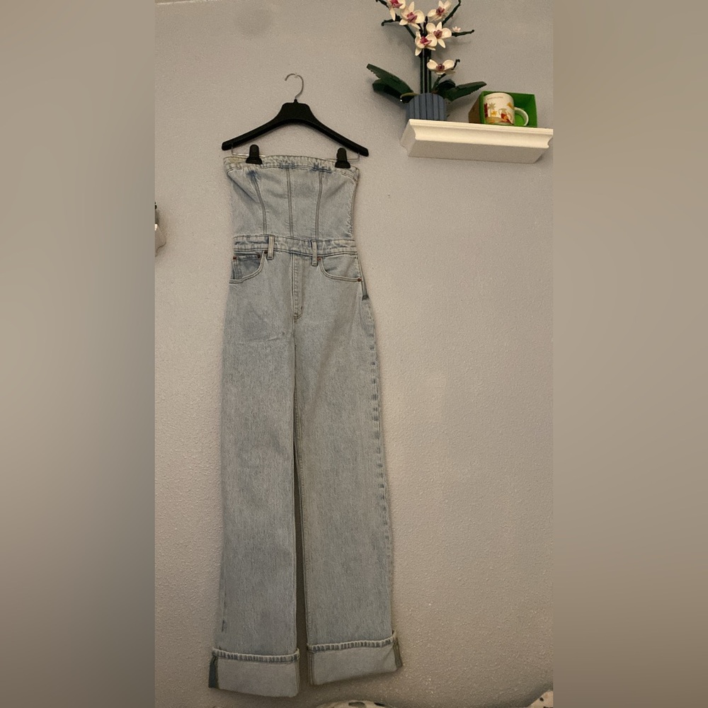 Abercrombie & Fitch Light Blue Wash Jumpsuit